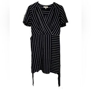 Monteau Blue/White striped dress